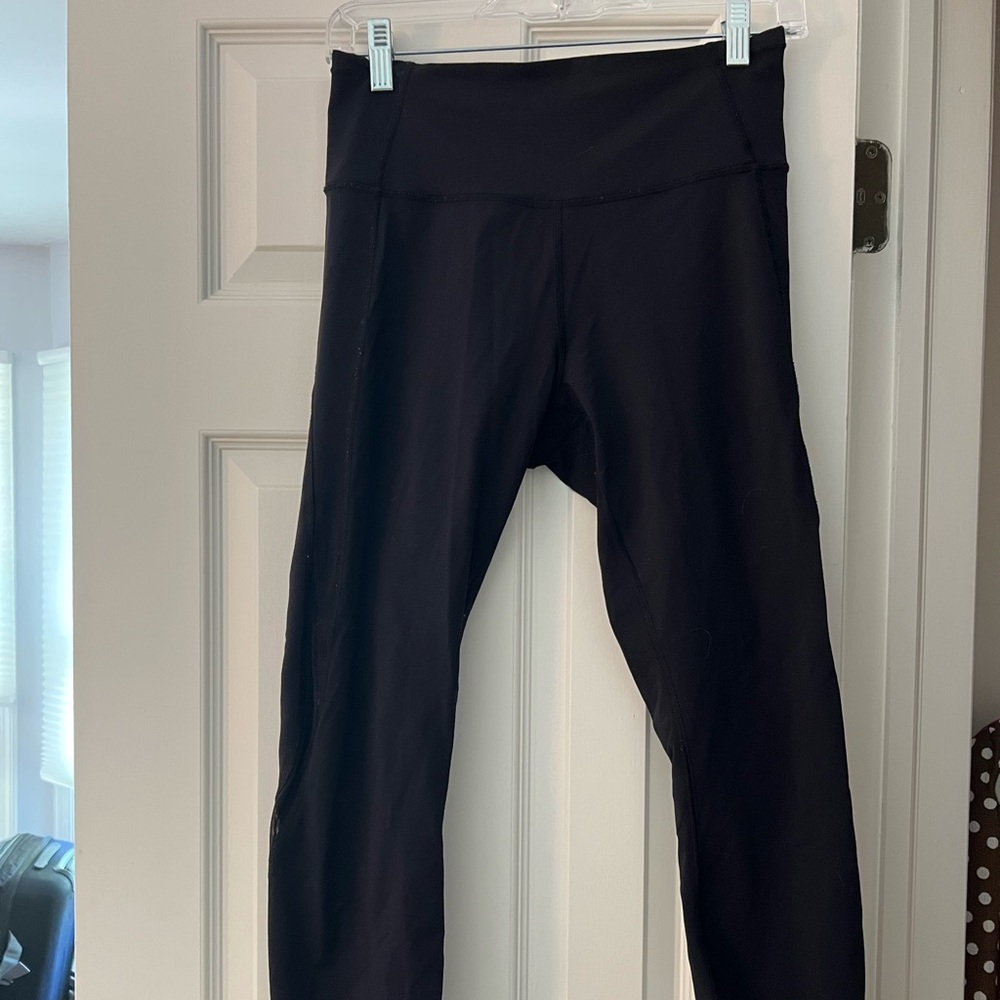 All black with mesh detail lulu leggings!